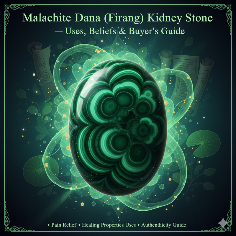 Malachite Dana (Firang) Kidney Stone – Uses, Beliefs & Buyer’s Guide