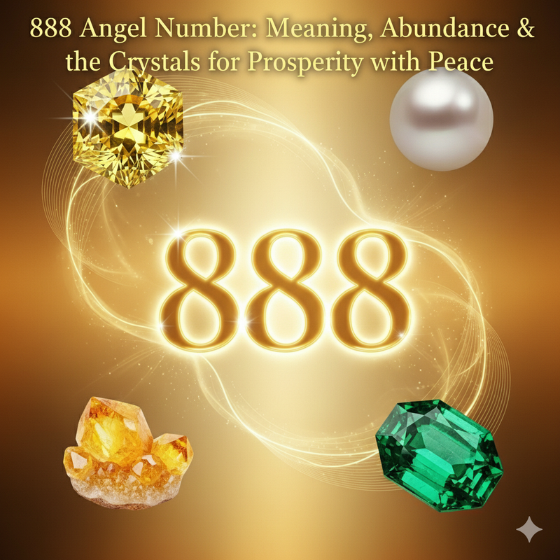 888 Angel Number: Meaning, Abundance & the Crystals for Prosperity with Peace