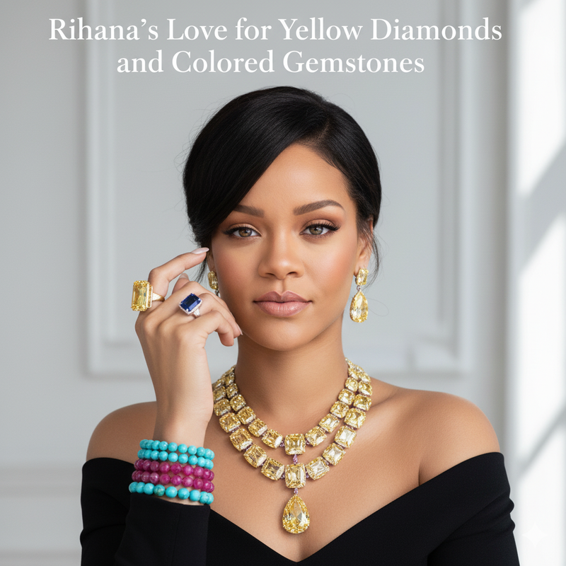 Rihanna’s Love for Yellow Diamonds and Colored Gemstones