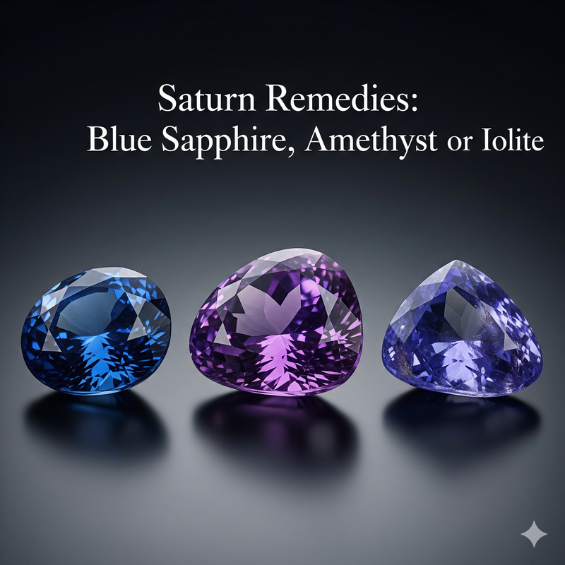 Shani Upaya: Blue Sapphire, Amethyst, or Iolite
