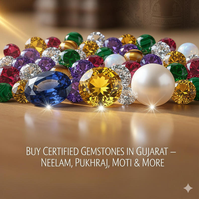 Buy Certified Gemstones in Gujarat – Neelam, Pukhraj, Moti & More Delivered in 2–3 Days