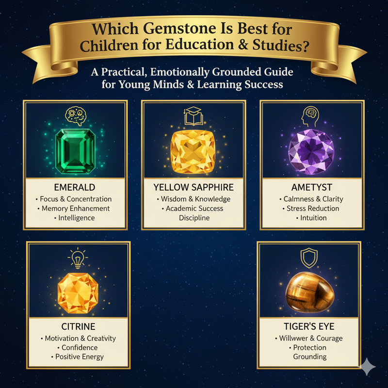 Which Gemstone Is Best for Children for Education & Studies?