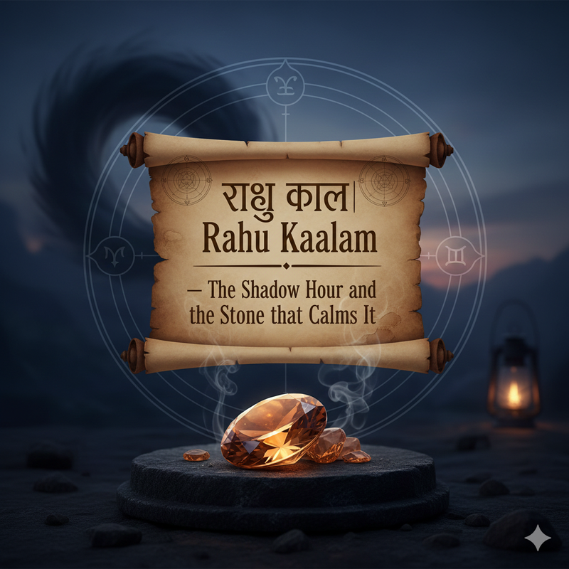 राहु काल | Rahu Kaalam — The Shadow Hour and the Stone that Calms It