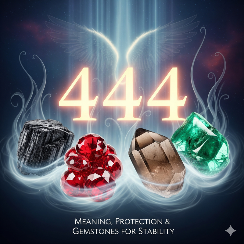 444 Angel Number: Meaning, Protection & the Gemstones for Grounding and Stability