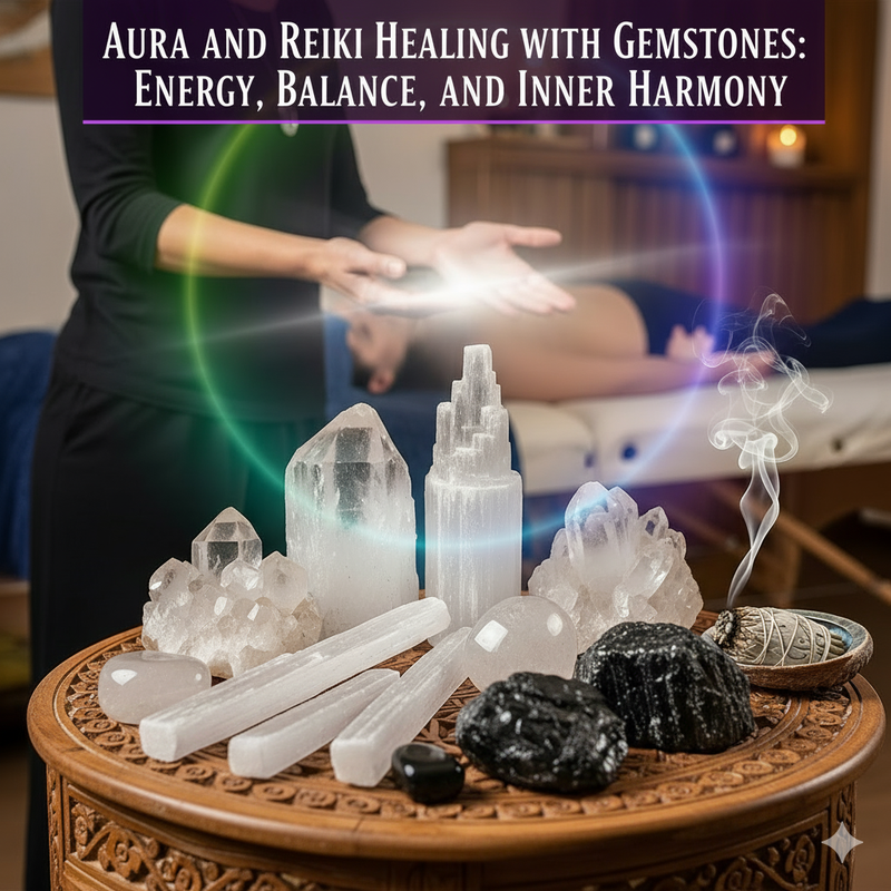 Aura and Reiki Healing with Gemstones: Energy, Balance, and Inner Harmony