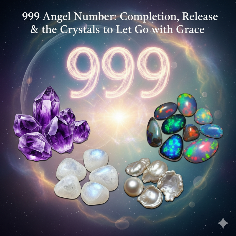 999 Angel Number: Completion, Release & the Crystals to Let Go with Grace