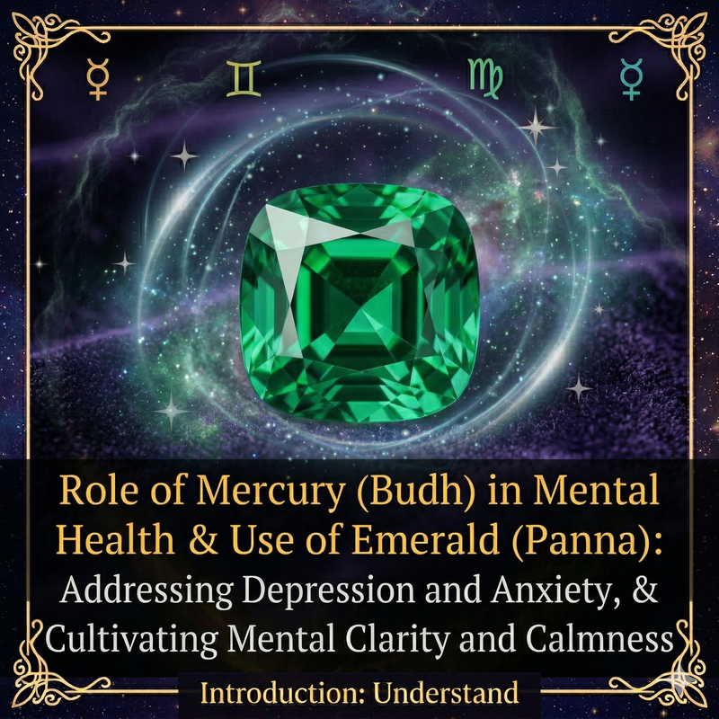 Depression, Anxiety & Mental Health in Astrology: Role of Mercury (Budh) and Emerald (Panna)