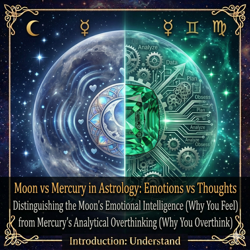 Moon vs Mercury in Astrology: Emotions vs Thoughts Explained