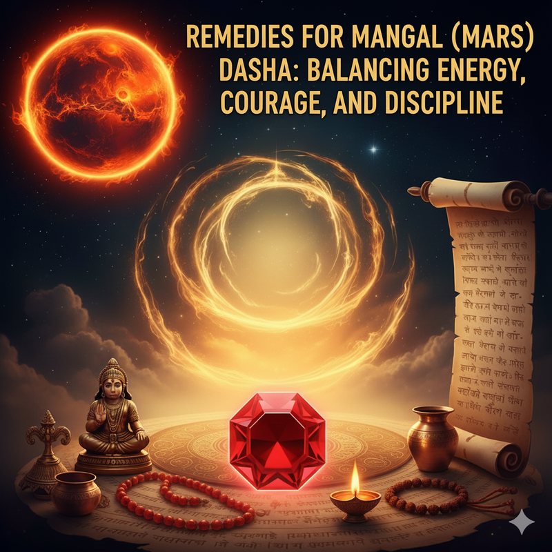 Remedies for Mangal (Mars) Dasha: Balancing Energy, Courage, and Discipline