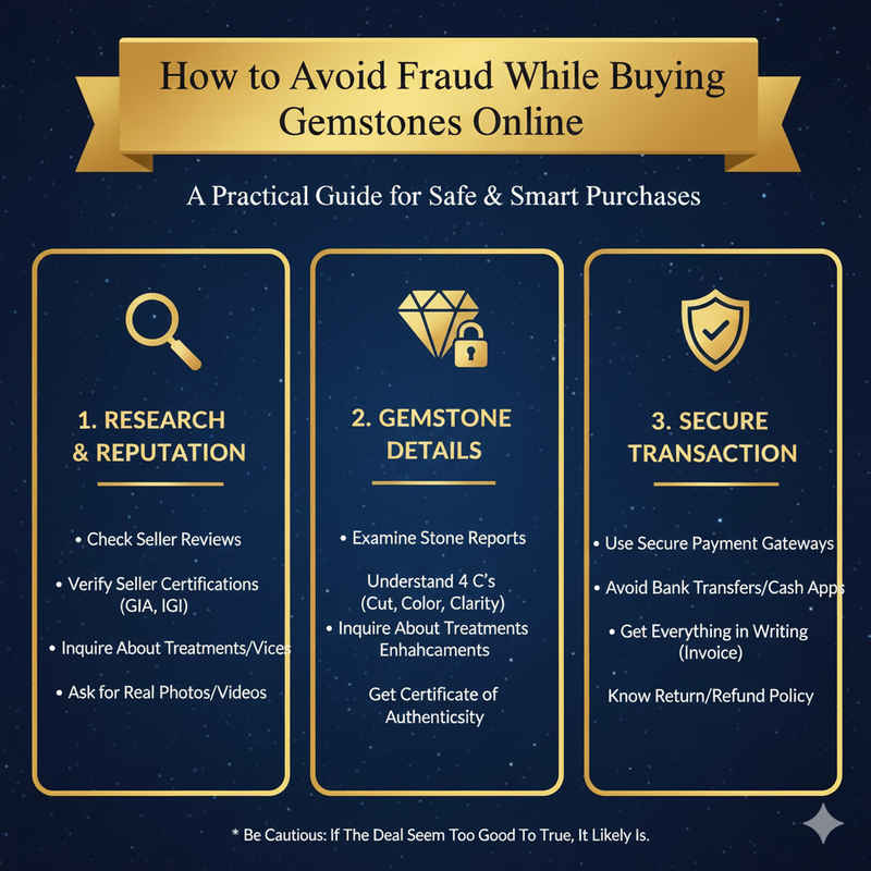 How to Avoid Fraud While Buying Gemstones Online