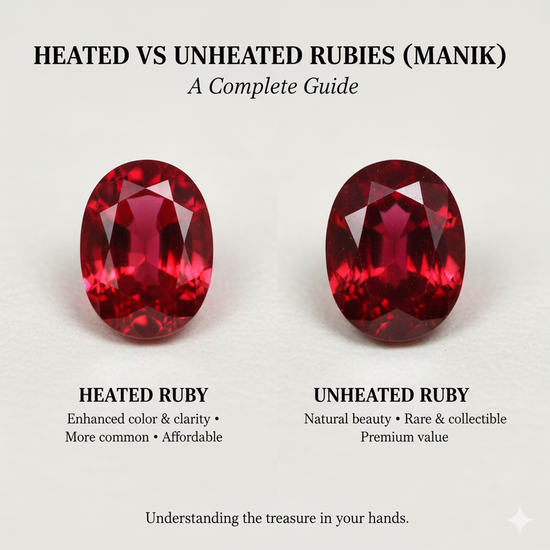 Heated vs Unheated Rubies (Manik) — A Complete Guide