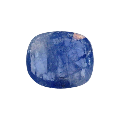 Burmese Blue Sapphire (Neelam) 6.21 Carat / 6.9 Ratti, Unheated and Untreated – No indications of treatment observed – front view