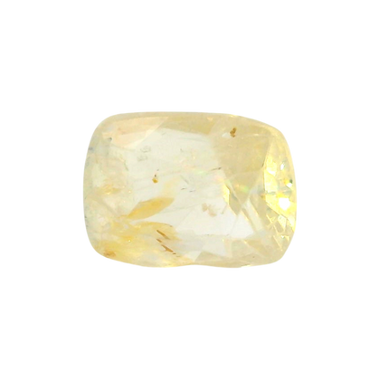 Sri Lankan Yellow Sapphire (Pukhraj) 4.17 Carat / 4.64 Ratti, Unheated and Untreated – No indications of treatment observed – front view