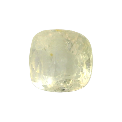 Sri Lankan Yellow Sapphire (Pukhraj) 4.38 Carat / 4.87 Ratti, Unheated and Untreated – No indications of treatment observed – front view