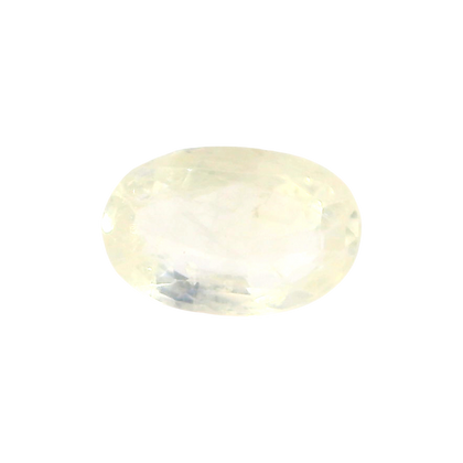Sri Lankan Yellow Sapphire (Pukhraj) 4.05 Carat / 4.5 Ratti, Unheated and Untreated – No indications of treatment observed – front view