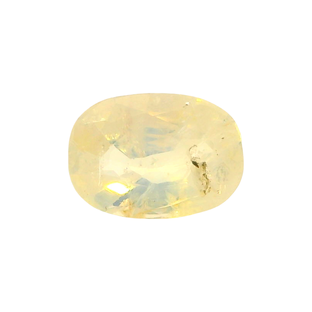 Sri Lankan Yellow Sapphire (Pukhraj) 3.7 Carat / 4.12 Ratti, Unheated and Untreated – No indications of treatment observed – front view