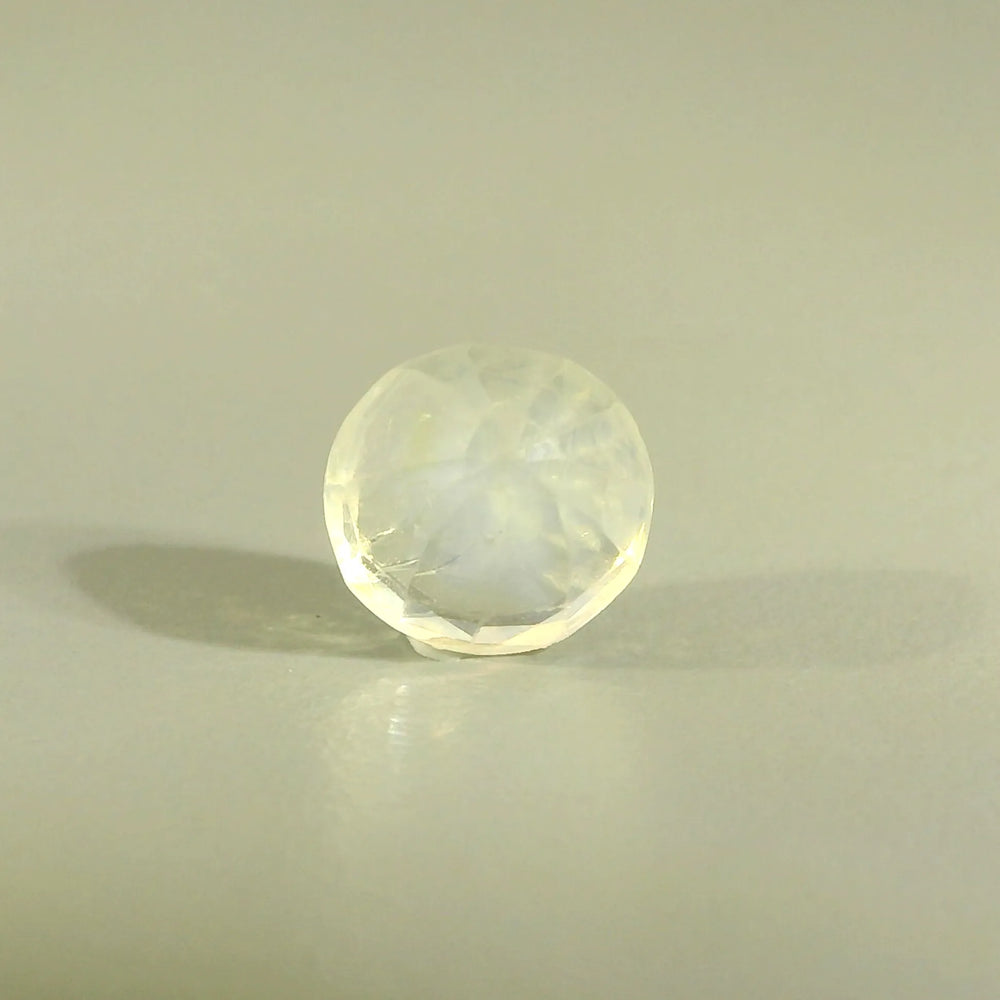 Sri Lankan Yellow Sapphire (Pukhraj) 3.52 Carat / 3.92 Ratti, Unheated and Untreated – No indications of treatment observed – back view
