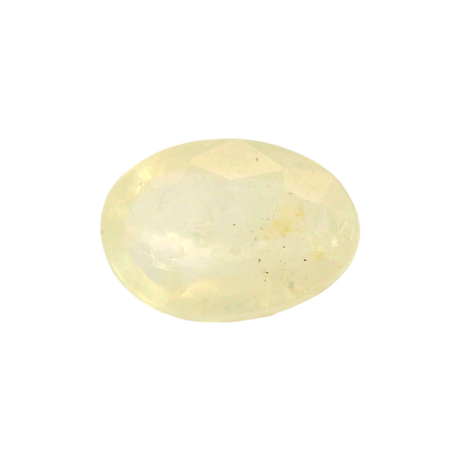 Sri Lankan Yellow Sapphire (Pukhraj) 4.47 Carat / 4.97 Ratti, Unheated and Untreated – No indications of treatment observed – front view