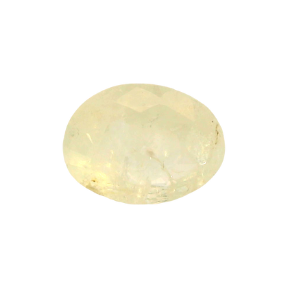 Sri Lankan Yellow Sapphire (Pukhraj) 5.77 Carat / 6.42 Ratti, Unheated and Untreated – No indications of treatment observed – front view