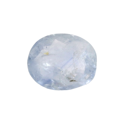 Sri Lankan Blue Sapphire (Neelam) 3.18 Carat / 3.54 Ratti, Unheated and Untreated – No indications of treatment observed – front view