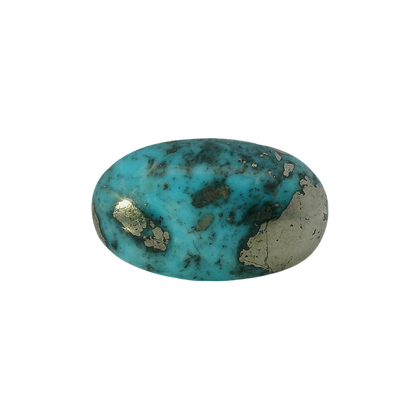 Irani Turquoise (Firoza) 17.82 Carat / 19.8 Ratti, Unheated and Untreated – No indications of treatment observed – front view