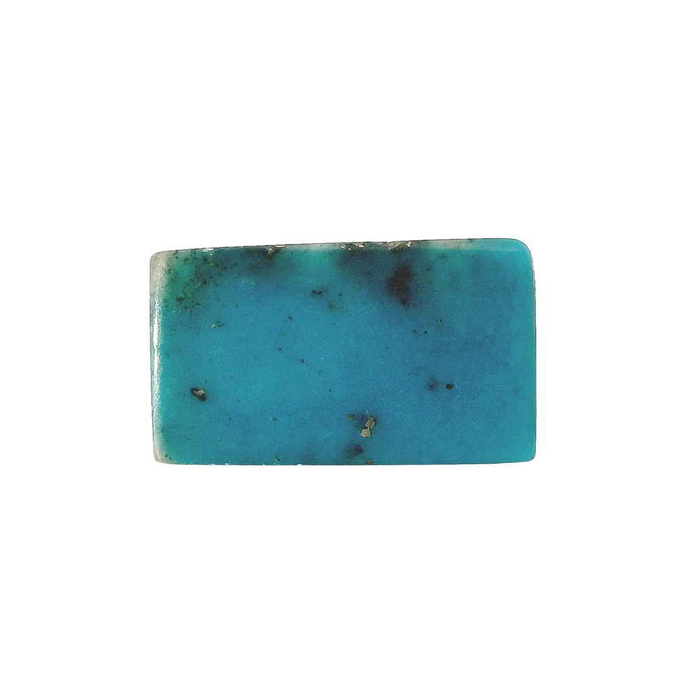 Irani Turquoise (Firoza) 15.76 Carat / 17.52 Ratti, Unheated and Untreated – No indications of treatment observed – front view