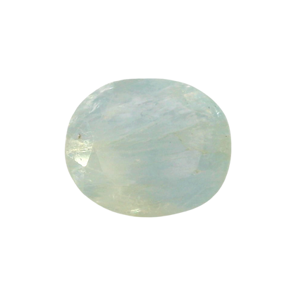 Blue Sapphire (Neelam) 6.23 Carat / 6.93 Ratti, Unheated and Untreated – No indications of treatment observed – front view