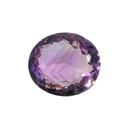 Brazilian Amethyst (Jamunia) 8.48 Carat / 9.43 Ratti, Unheated and Untreated – No indications of treatment observed – front view