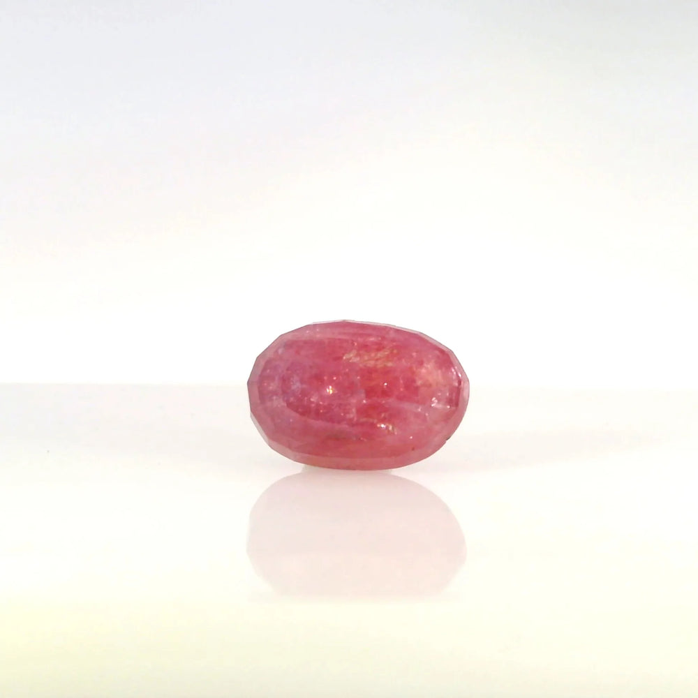 Mozambique Ruby (Manik) 7.05 Carat / 7.84 Ratti, Unheated and Untreated – No indications of treatment observed – back view
