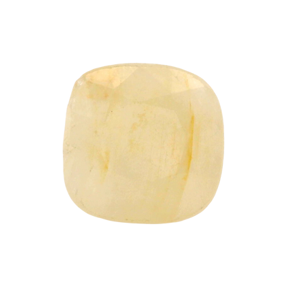 Yellow Sapphire (Pukhraj) 9.87 Carat / 10.97 Ratti, Unheated and Untreated – No indications of treatment observed – front view