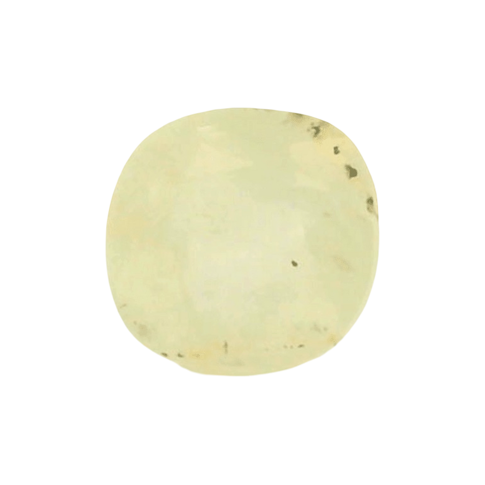 Yellow Sapphire (Pukhraj) 3.07 Carat / 3.42 Ratti, Unheated and Untreated – No indications of treatment observed – front view