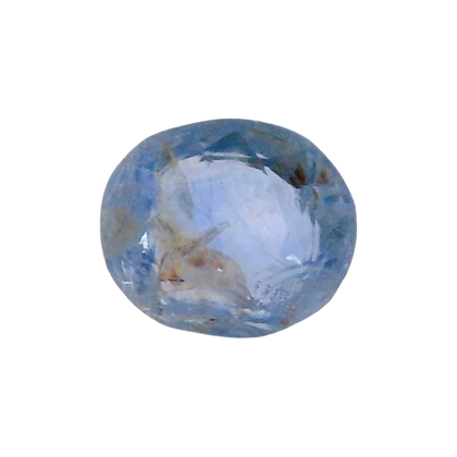 Sri Lankan Blue Sapphire (Neelam) 4.08 Carat / 4.54 Ratti, Unheated and Untreated – No indications of treatment observed – front view