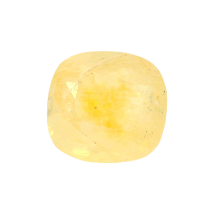 Sri Lankan Yellow Sapphire (Pukhraj) 4.04 Carat / 4.49 Ratti, Unheated and Untreated – No indications of treatment observed – front view