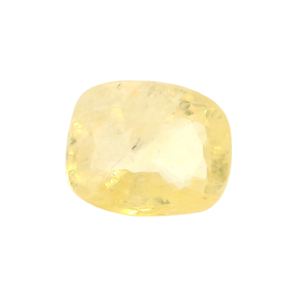 Sri Lankan Yellow Sapphire (Pukhraj) 3.01 Carat / 3.35 Ratti, Unheated and Untreated – No indications of treatment observed – front view