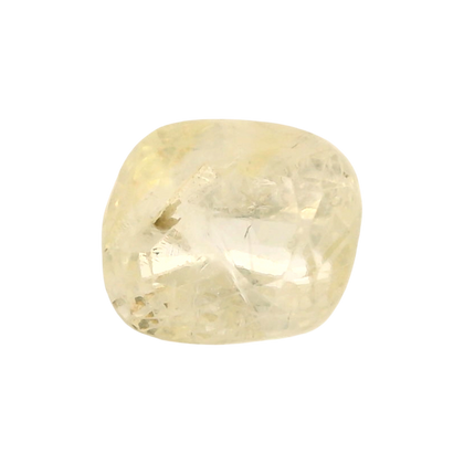 Sri Lankan Yellow Sapphire (Pukhraj) 3.92 Carat / 4.36 Ratti, Unheated and Untreated – No indications of treatment observed – front view