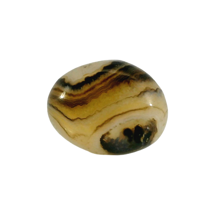 Indian Agate 6.78 Carat / 7.54 Ratti, Unheated and Untreated – No indications of treatment observed – front view