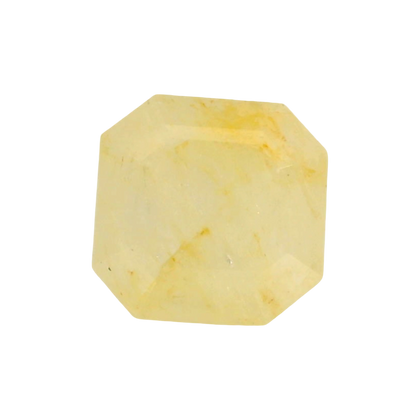 Yellow Sapphire (Pukhraj) 9.73 Carat / 10.82 Ratti, Unheated and Untreated – No indications of treatment observed – front view