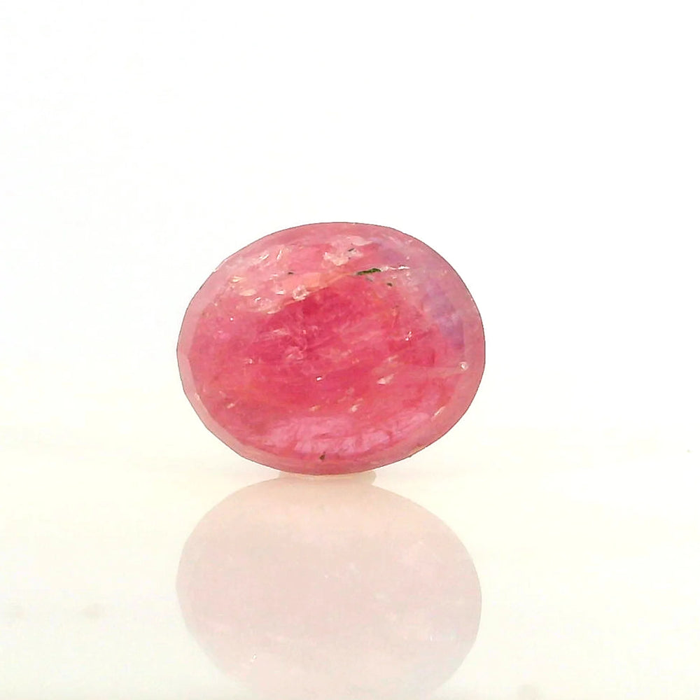 Mozambique Ruby (Manik) 5.7 Carat / 6.34 Ratti, Unheated and Untreated – No indications of treatment observed – back view