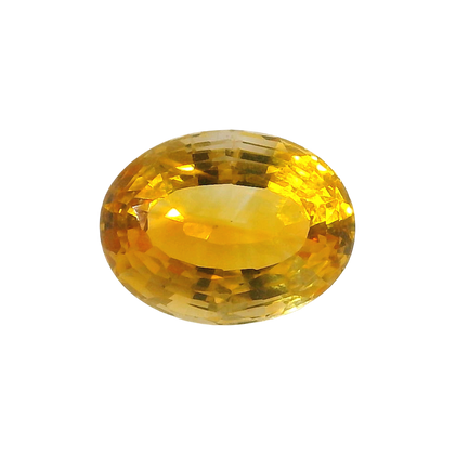 Brazilian Citrine 7.19 Carat / 7.99 Ratti, Unheated and Untreated – No indications of treatment observed – front view