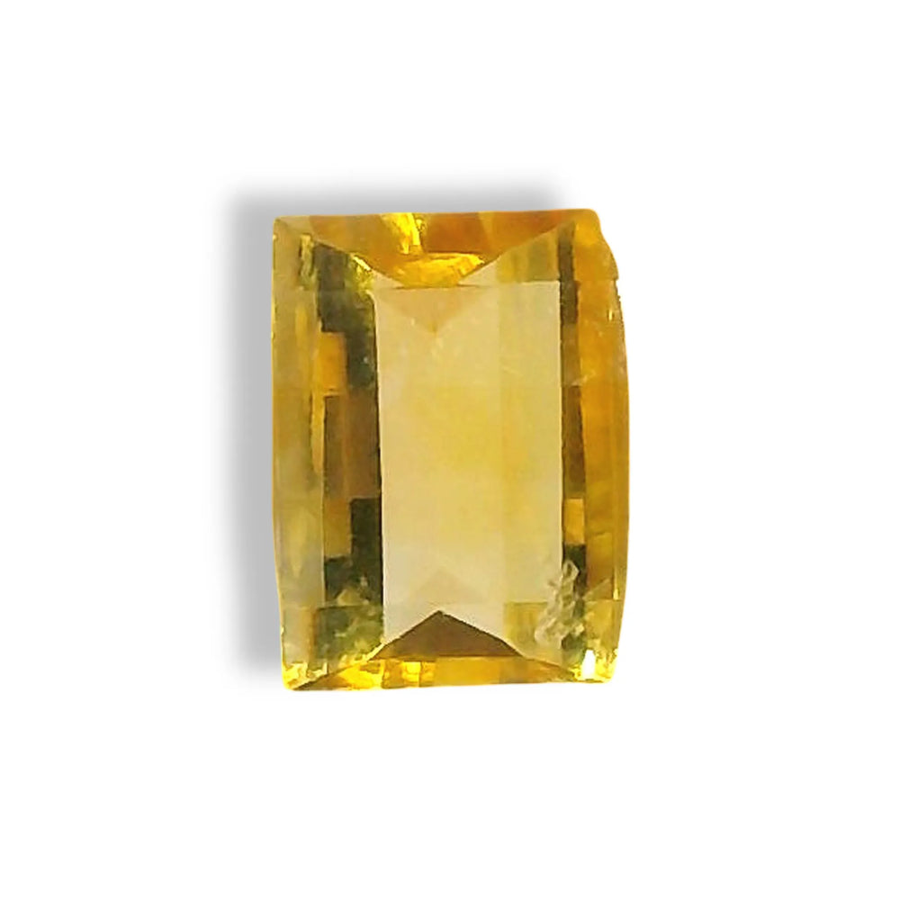 Brazilian Citrine 1.92 Carat / 2.14 Ratti, Unheated and Untreated – No indications of treatment observed – top view