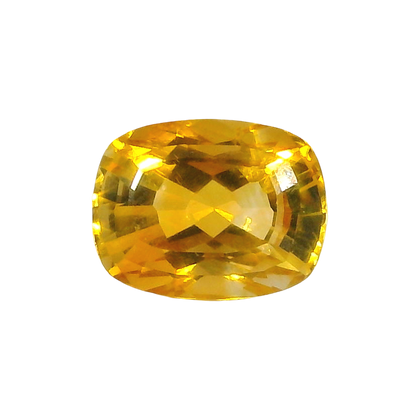 Brazilian Citrine 4.83 Carat / 5.37 Ratti, Unheated and Untreated – No indications of treatment observed – front view