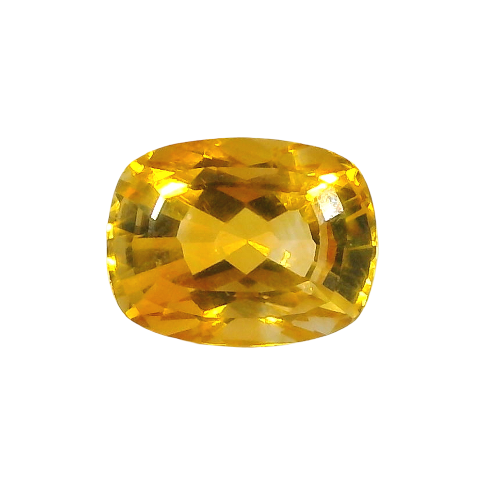 Brazilian Citrine 4.83 Carat / 5.37 Ratti, Unheated and Untreated – No indications of treatment observed – front view