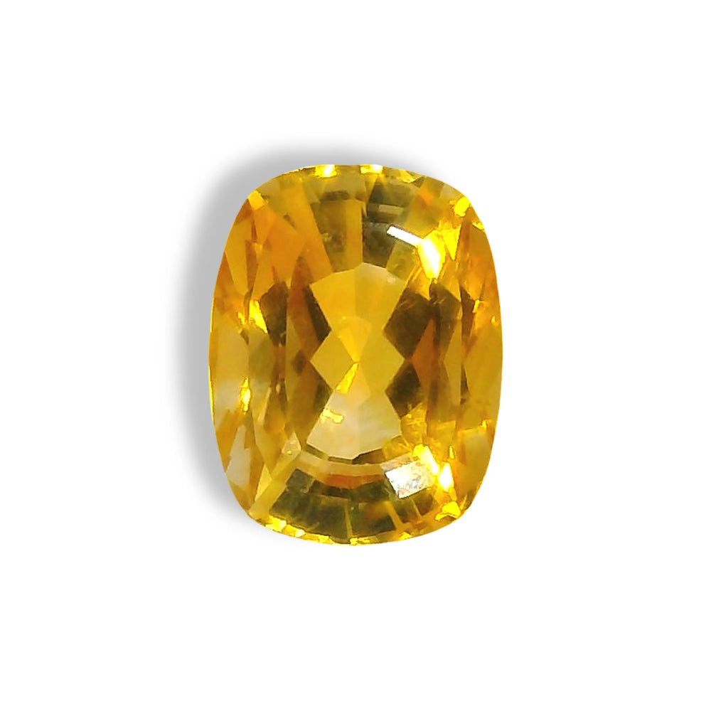 Brazilian Citrine 4.83 Carat / 5.37 Ratti, Unheated and Untreated – No indications of treatment observed – top view