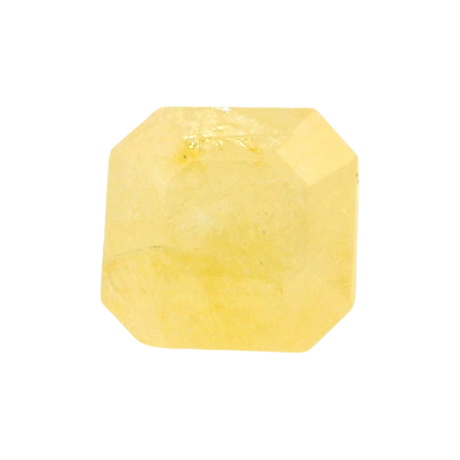 Burmese Yellow Sapphire (Pukhraj) 6.27 Carat / 6.97 Ratti, Unheated and Untreated – No indications of treatment observed – front view