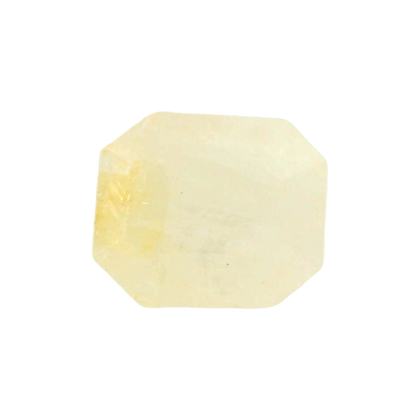 Yellow Sapphire (Pukhraj) 4.33 Carat / 4.82 Ratti, Unheated and Untreated – No indications of treatment observed – front view