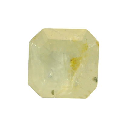 Sri Lankan Yellow Sapphire (Pukhraj) 6.28 Carat / 6.98 Ratti, Unheated and Untreated – No indications of treatment observed – front view