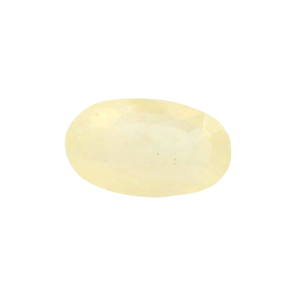 Sri Lankan Yellow Sapphire (Pukhraj) 2.84 Carat / 3.16 Ratti, Unheated and Untreated – No indications of treatment observed – front view