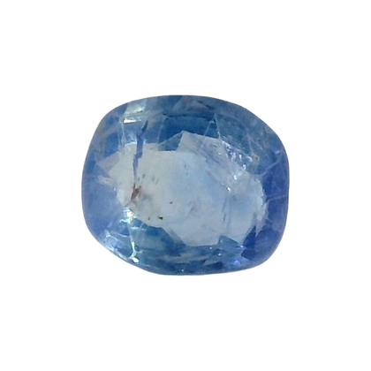 Sri Lankan Blue Sapphire (Neelam) 3.16 Carat / 3.52 Ratti, Unheated and Untreated – No indications of treatment observed – front view