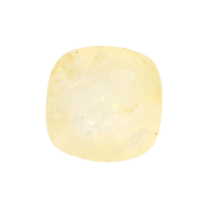 Sri Lankan Yellow Sapphire (Pukhraj) 8.97 Carat / 9.97 Ratti, Unheated and Untreated – No indications of treatment observed – front view