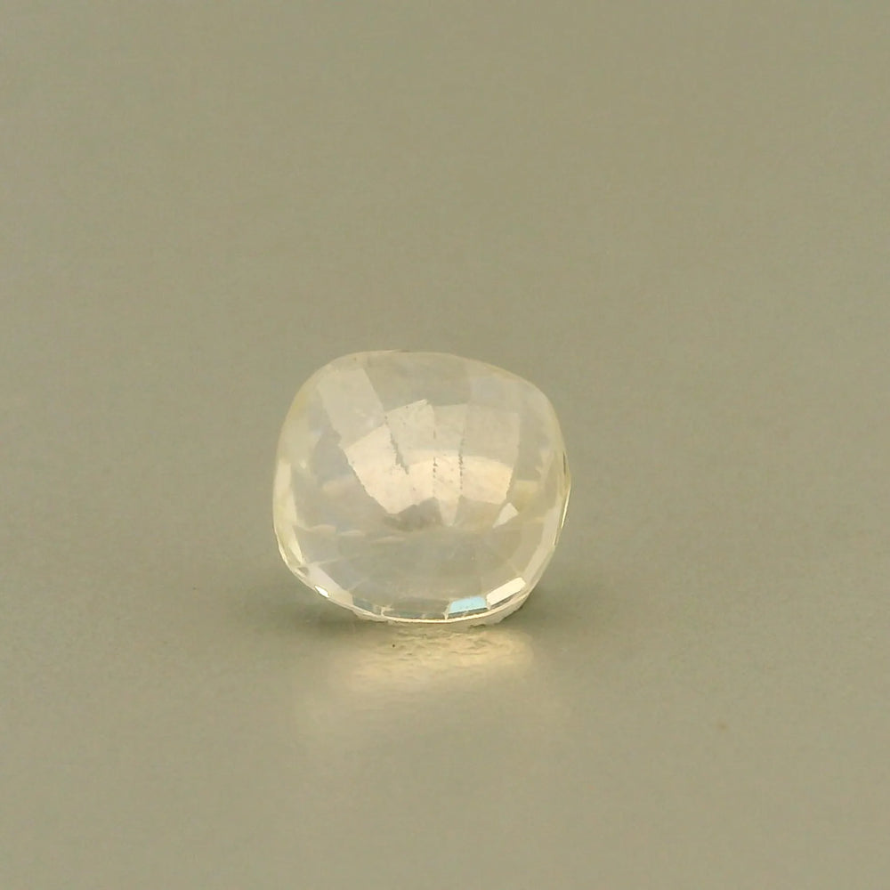 Sri Lankan Yellow Sapphire (Pukhraj) 1.82 Carat / 2.03 Ratti, Unheated and Untreated – No indications of treatment observed – back view